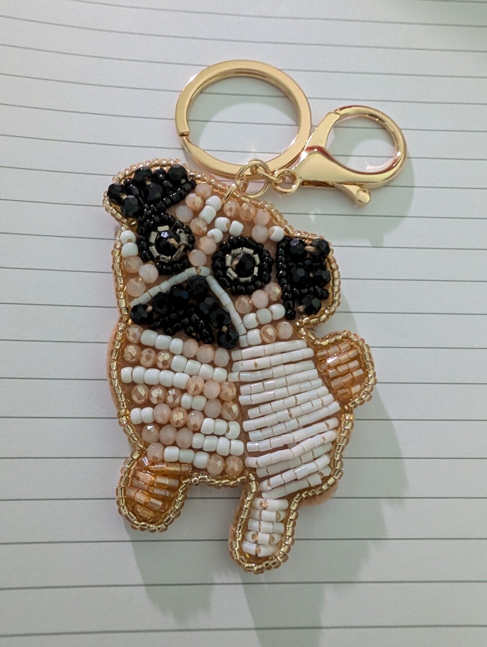 Unbranded Beaded Dog & Blake Taylor Beaded Heart Evil Eye Bag Charm Bundle